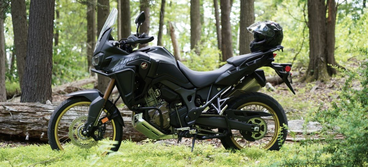 Honda Africa Twin in the deep woods of NY State